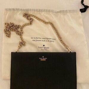 Kate Spade Black and Gold Crossbody Bag